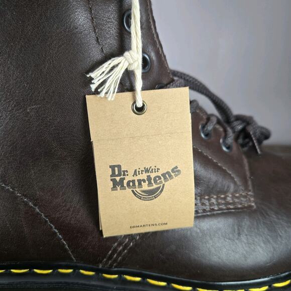 NEW Dr. Doc Martens 1460 Pascal Mens Size 9 Leather Combat Boots WarmWair Brown - Picture 12 of 12